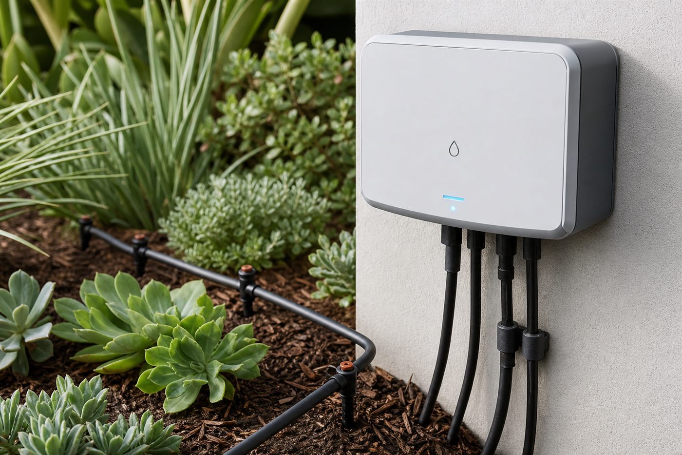 Smart irrigation controller and drip lines